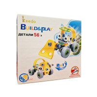 Конструктор Build&Play 2 в 1 "Строители" HANYE J-7725, 56 элемента