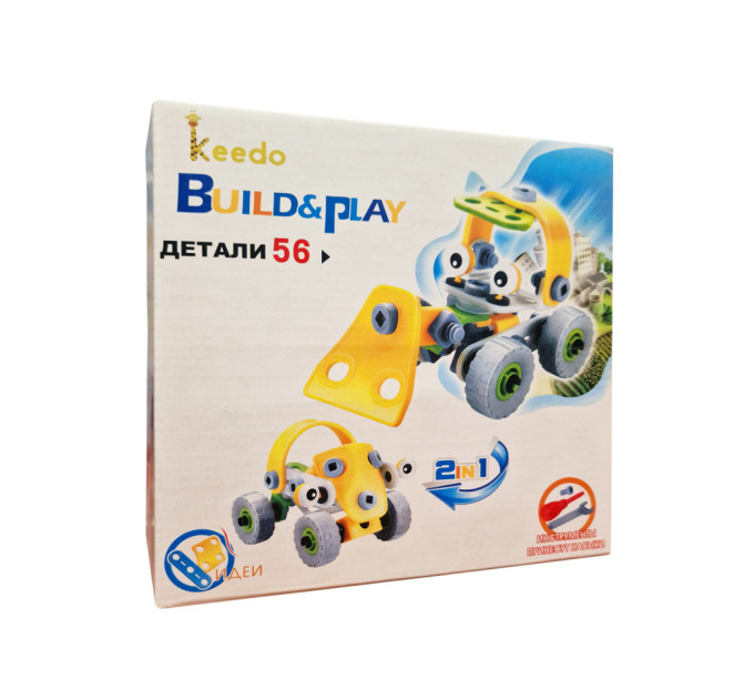 Конструктор Build&Play 2 в 1 "Будівельники" HANYE J-7725, 56 елементів