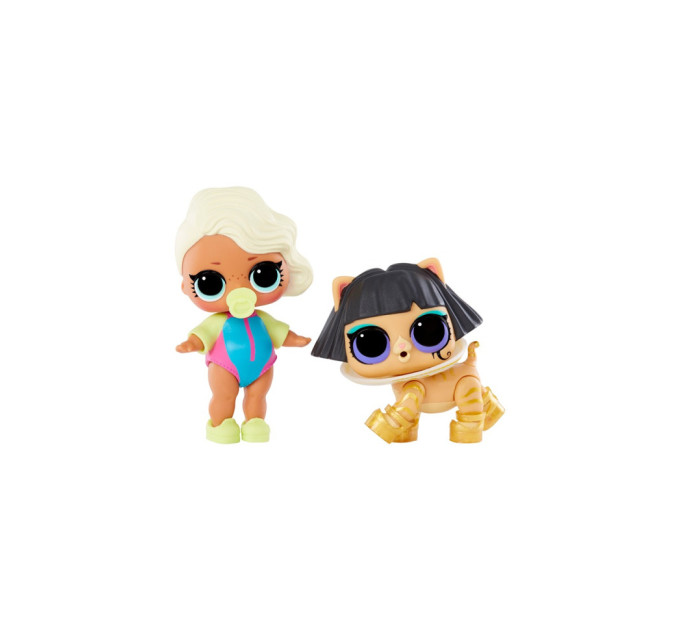 Набор игровых фигурок L.O.L. Surprise! 987819 серии "OPP Tot + Pet" - СЕРФЕР БЭЙБИ И МЯУ