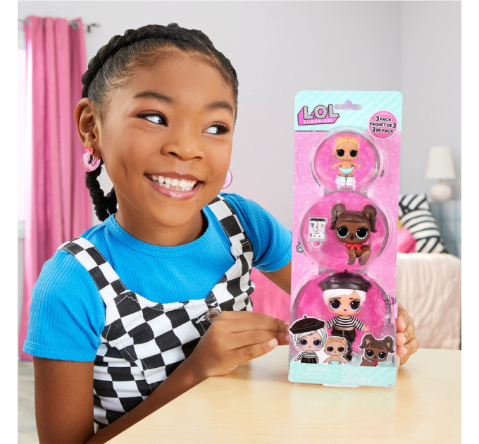 Набір ігрових фігурок Битнік Бейбі, Дарлінг Доггі L.O.L. Surprise! 987888 серії "OPP Tot + Pet + Lil Sis"