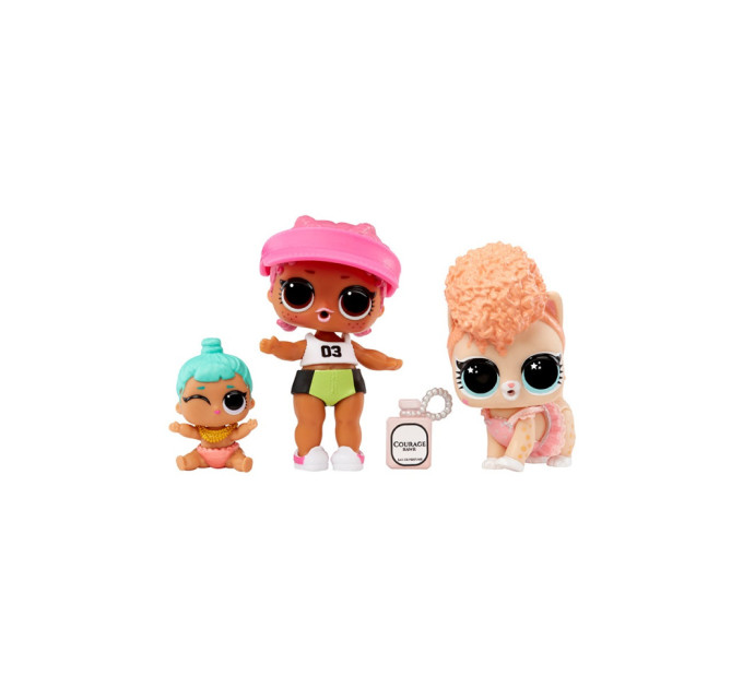 Набор игровых фигурок Спайки, Китти, Лил Дженни L.O.L. Surprise! 987895 серии "OPP Tot + Pet + Lil Sis"