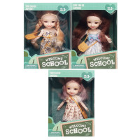Детская кукла "Welcome School" YL605-7/9/10 с сумочкой