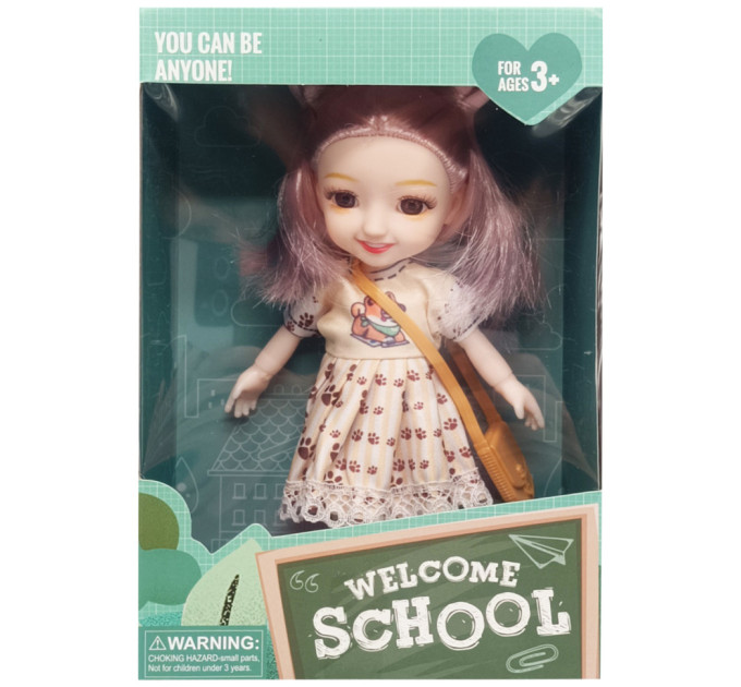 Дитяча лялька "Welcome School" YL605-7/9/10 із сумочкою