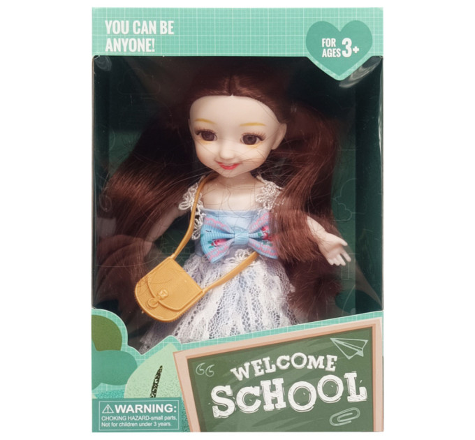 Дитяча лялька "Welcome School" YL605-7/9/10 із сумочкою