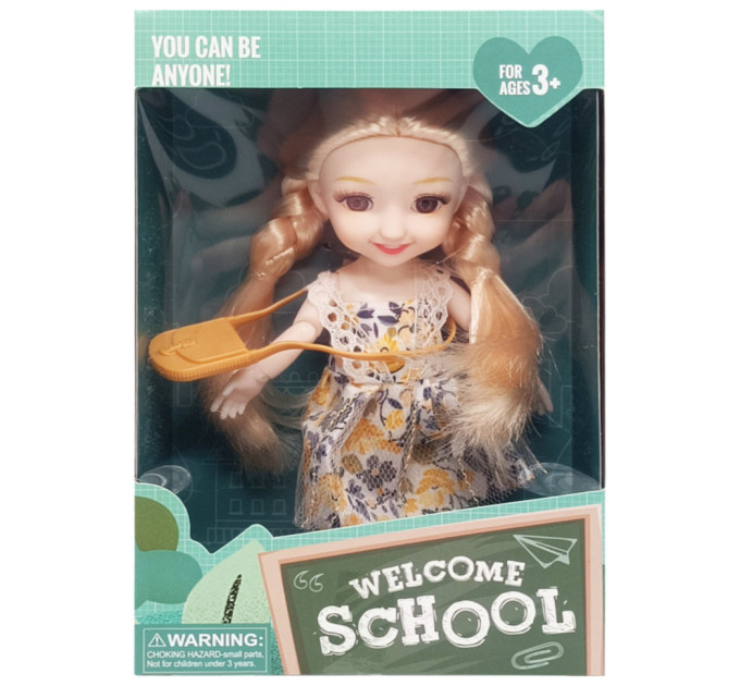 Дитяча лялька "Welcome School" YL605-7/9/10 із сумочкою