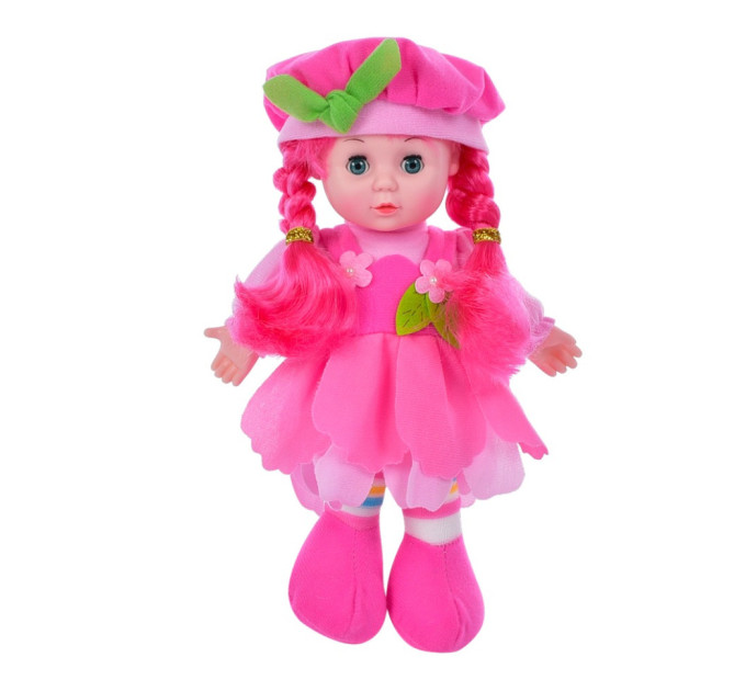 Детская Кукла LY3011(Pink) мягконабивная 28 см, розовая