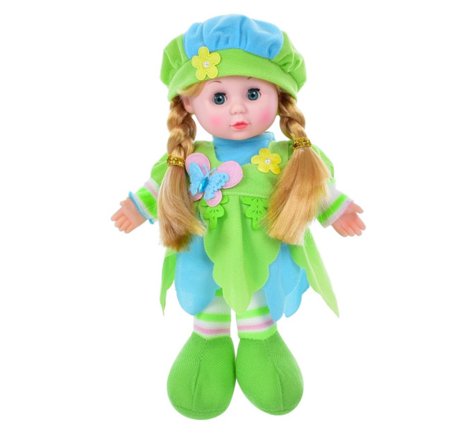 Детская Кукла LY3011(Green) мягконабивная 28 см, зеленая
