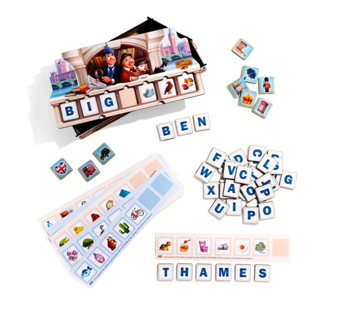 Деревянная детская развивающая игра "Ребус" (ПСД256) PSD256 ENG