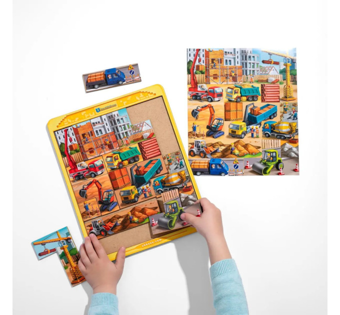 Деревянный тетрис большой "Строительная площадка" (ПСД127) PSD127