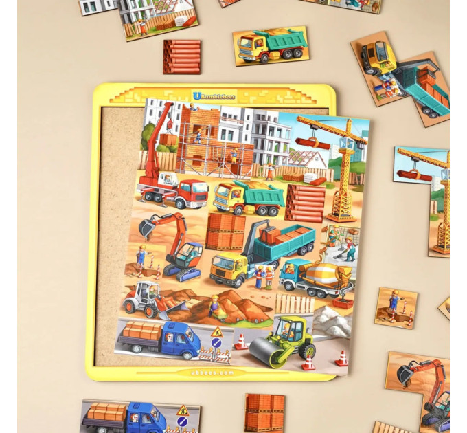 Деревянный тетрис большой "Строительная площадка" (ПСД127) PSD127