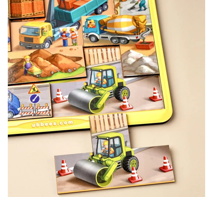 Деревянный тетрис большой "Строительная площадка" (ПСД127) PSD127