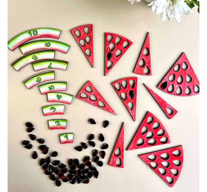 Деревянный пазл-сортер "Арбуз - 2" (ПСД171) PSD171