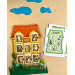 Деревянный пазл-вкладыш "Домик с заданиями" (ПСФ112) PSF112