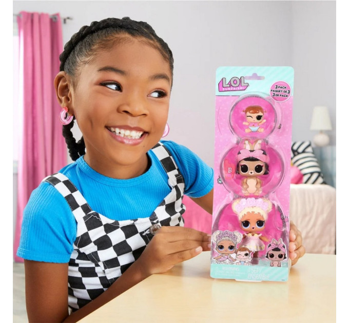 Набор игровых фигурок Флаувер Чайлд, Шорт Стоп Хо L.O.L. Surprise! серии 987871 "OPP Tot+Pet+Lil"