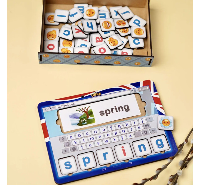 Розвиваючий планшет для читання "Англійська мова" (ПСД254) PSD254