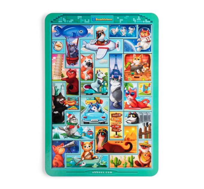 Дерев'яний сортер "Тетріс великий - Котики" (ПСД125) PSD125