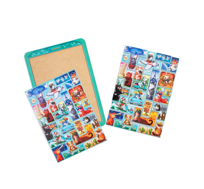 Дерев'яний сортер "Тетріс великий - Котики" (ПСД125) PSD125