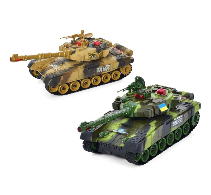 Танк на радиоуправлении М 5523 звук, свет, подвижная кабина