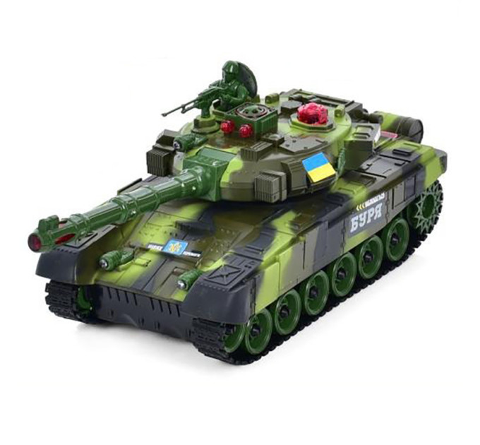 Танк на радиоуправлении М 5523 звук, свет, подвижная кабина