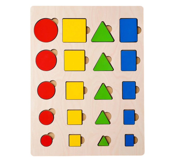 Геометрические вкладыши "Размеры" (ПСД210) PSD210