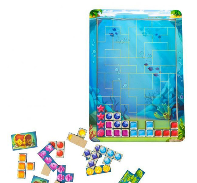 Развивающая игра Тетрис "Морские сокровища" Ubumblebees (ПСД160) PSD160