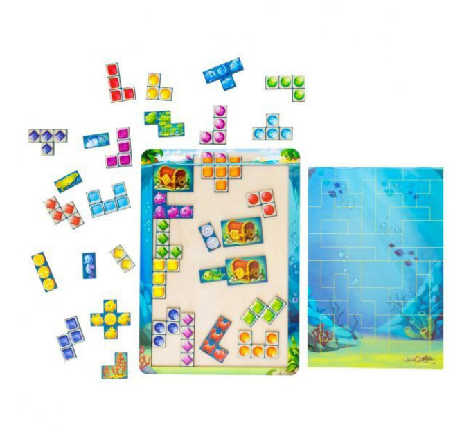 Развивающая игра Тетрис "Морские сокровища" Ubumblebees (ПСД160) PSD160