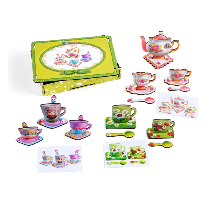 Настільна гра "Веселе чаювання" Ubumblebees (ПСД191) PSD191 дерев'яна