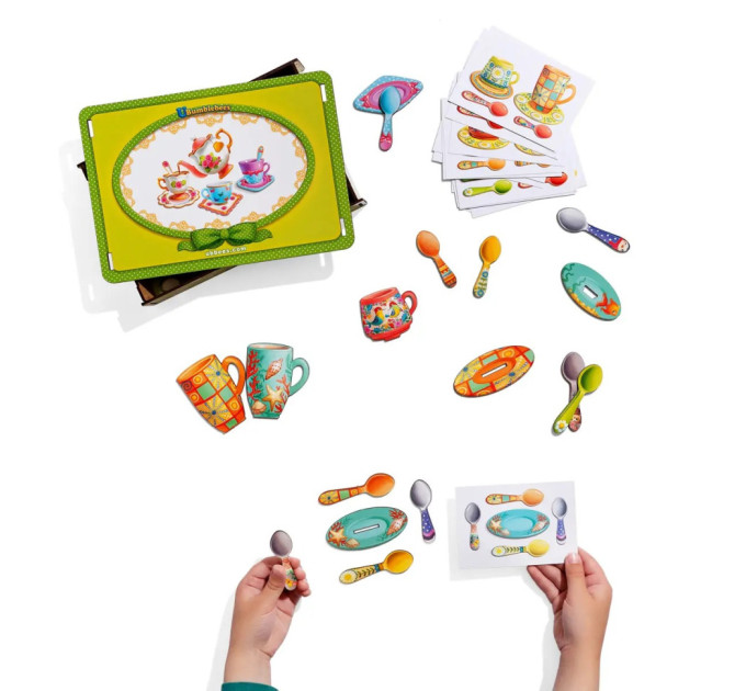 Настільна гра "Веселе чаювання" Ubumblebees (ПСД191) PSD191 дерев'яна