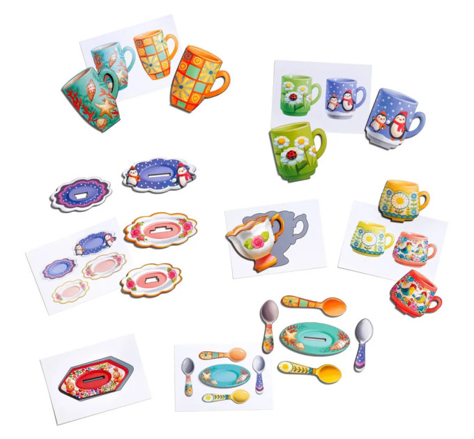 Настільна гра "Веселе чаювання" Ubumblebees (ПСД191) PSD191 дерев'яна