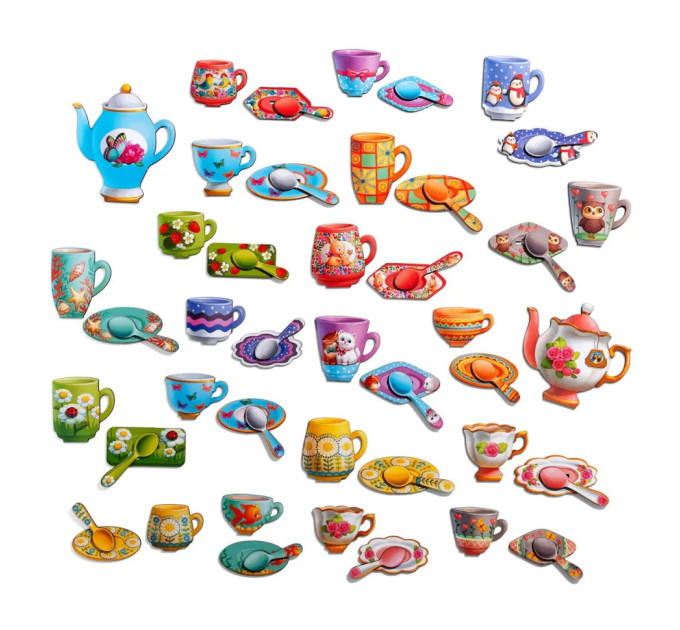 Настільна гра "Веселе чаювання" Ubumblebees (ПСД191) PSD191 дерев'яна