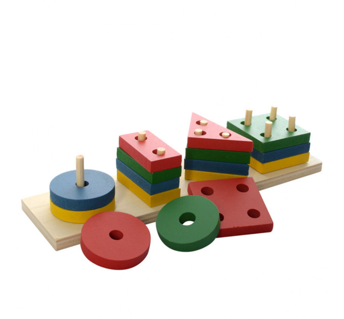 Развивающая игрушка Геометрика MD 0715 деревянная