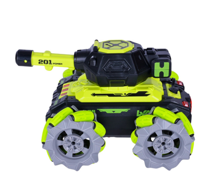 Танк на радиоуправлении KT907A(Light-Green) стреляет гелем, звук, свет