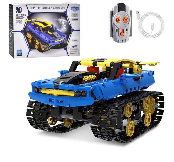 Конструктор детский «Транспорт» K96106 на аккумуляторе 572 детали