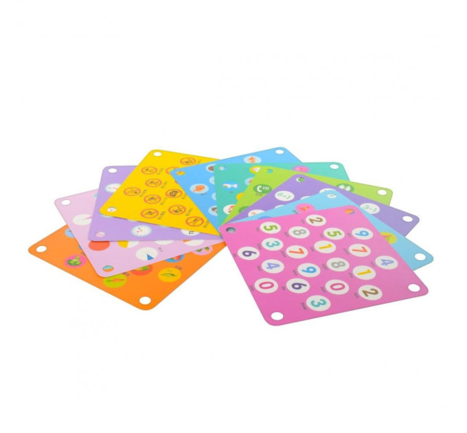 Детская развивающая деревянная игрушка MD 2785 карточки 10 шт