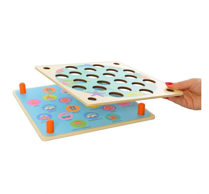 Детская развивающая деревянная игрушка MD 2785 карточки 10 шт