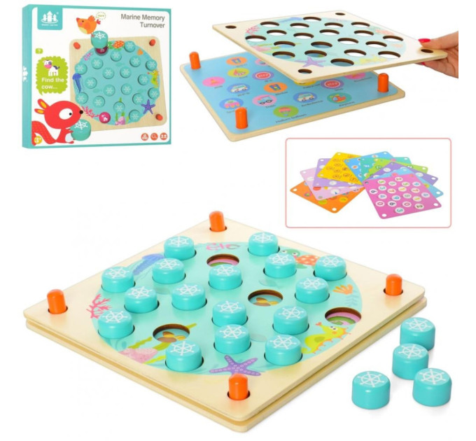 Детская развивающая деревянная игрушка MD 2785 карточки 10 шт