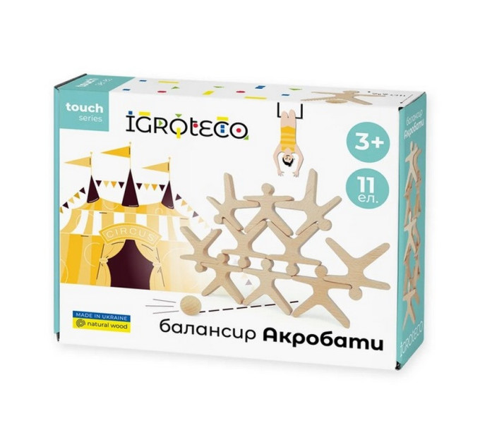Детская развивающая игра балансир «Акробаты» 900491, 11 элементов