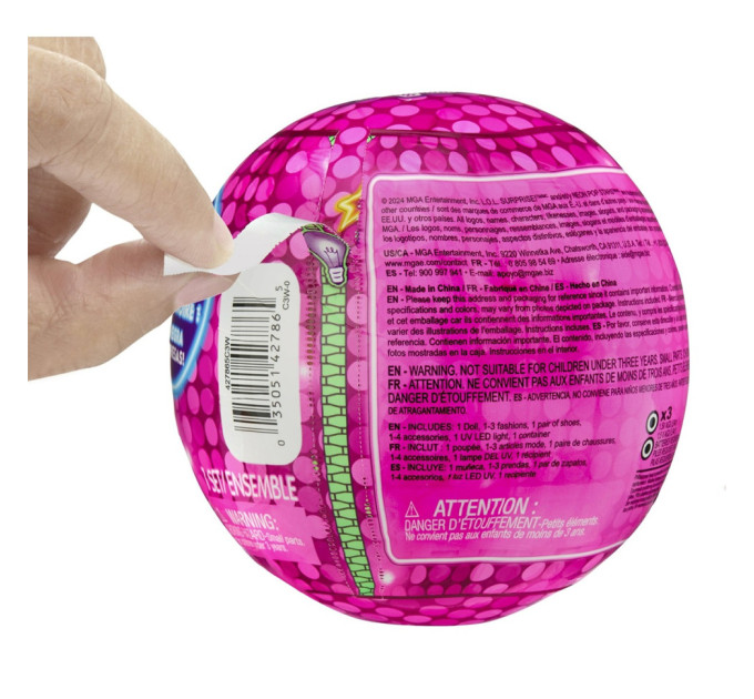 Игрушка-сюрприз с куклой серии "Neon Pop" L.O.L. Surprise! 120674 в ассортименте, светится