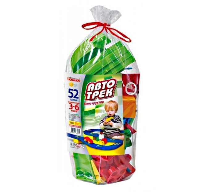 Конструктор дитячий "Автотрек" 70255, 52 деталі, паяний пакет