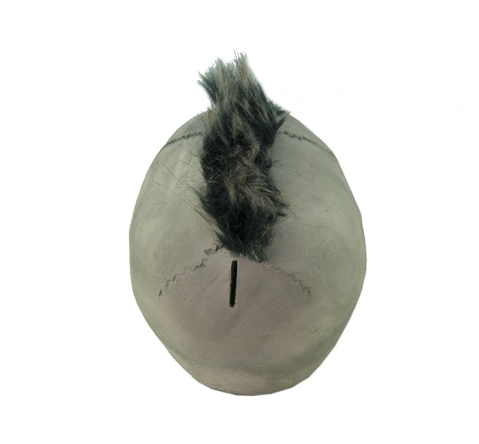 Череп копилка Могавк S 9177 (серый)