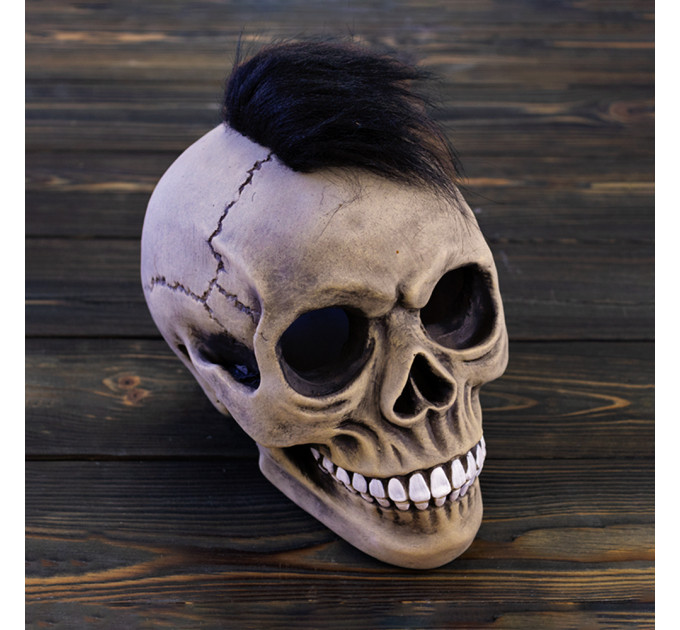 Череп копилка Могавк M 9178 (серый)