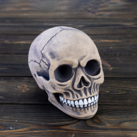 Череп копилка S 9180 (серый)