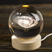 Ночник светильник 3D Хрустальный шар Д8 Космос Галактика 13408 Ночник светильник 3D Хрустальный шар Д8 Космос Галактика 13408