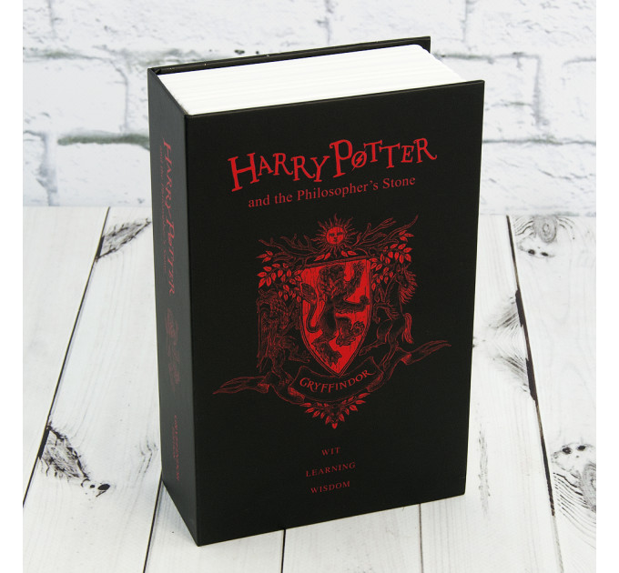 Книга сейф (18см) Гаррі Поттер Гріфіндор (чорна з червоним)