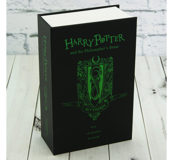 Книга сейф (18см) Гарри Поттер Слизерин (черная с зеленым)