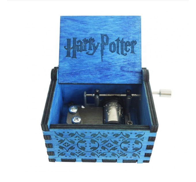 Музична скринька вінтажна Гаррі Поттер (блакитна)