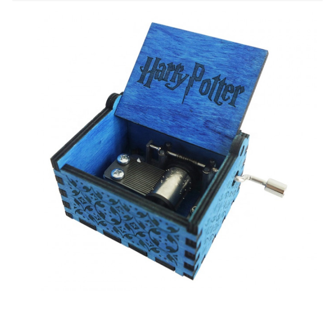 Музична скринька вінтажна Гаррі Поттер (блакитна)