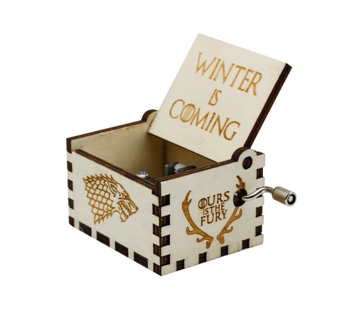 Музыкальная шкатулка винтажная Игра Престолов (Winter Coming) дерево