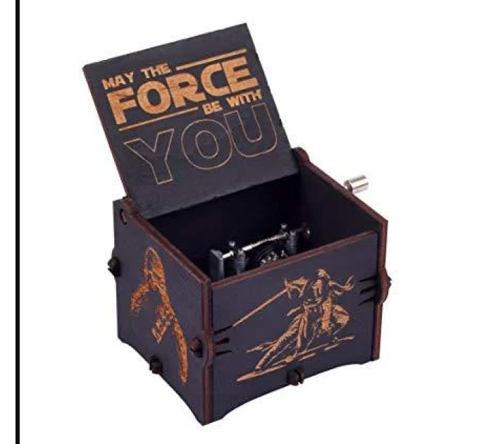 Музыкальная шкатулка винтажная Звездные Войны (Star Wars) черная