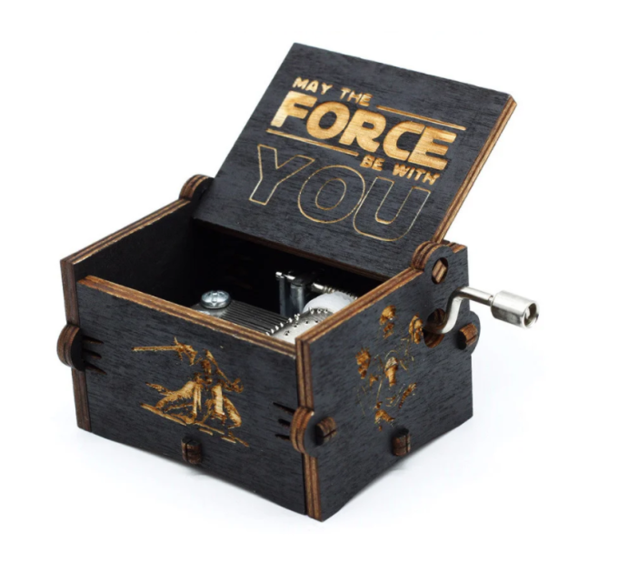 Музыкальная шкатулка винтажная Звездные Войны (Star Wars) черная